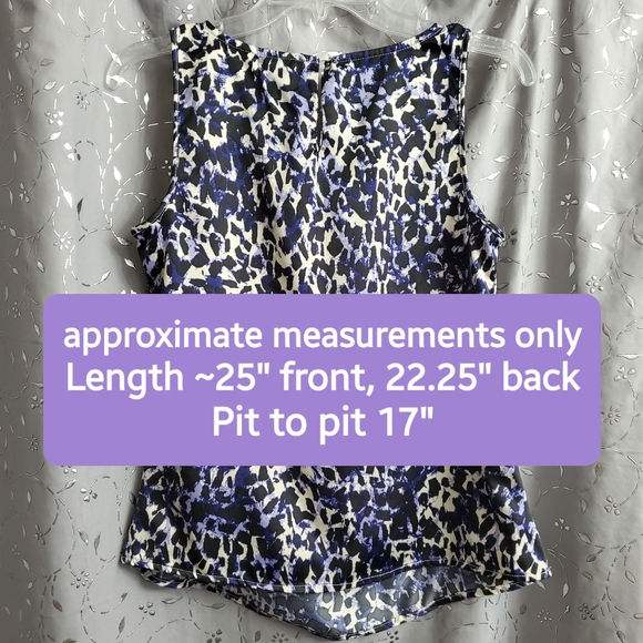 KENNETH COLE REACTION Blue and White Blouse, S - Picture 7 of 10